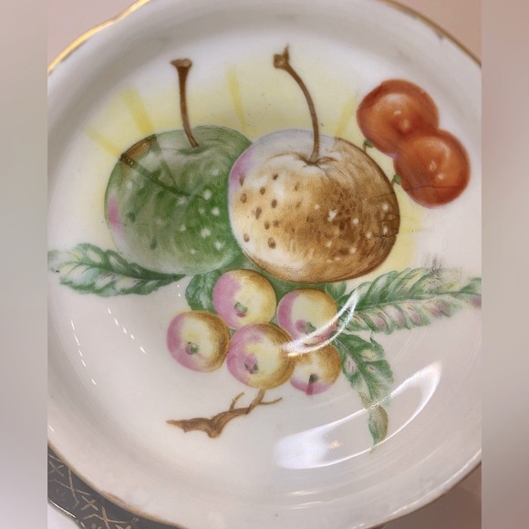 Vintage Teacup Black Nippon Yoko Boeki Japan, Gold Handpainted Lusterware Tea - Picture 12 of 13